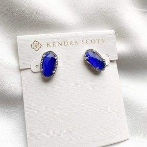 Kendra Scott Silver Ellie Cobalt Earrings